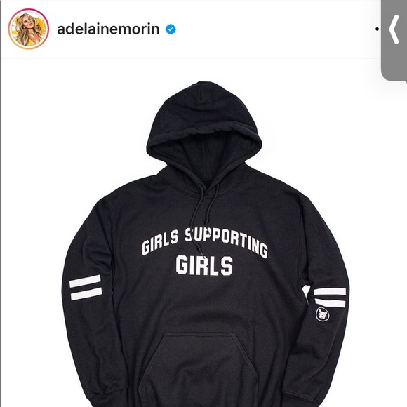 AdelaineMorin Tops - Girls Support Girls Hoodie- Adelaine Morin